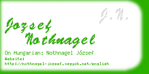 jozsef nothnagel business card